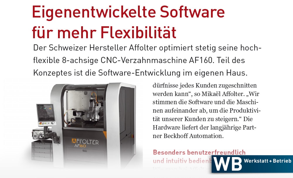 Eigenentwickelte Software für mehr Flexibilität - WB Werkstatt + Betrieb 2/2024